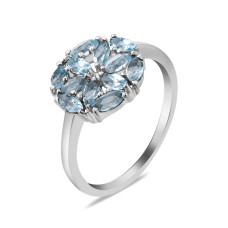 Silver ring with sky topaz 148-3910