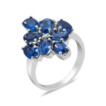 Серебряное кольцо с кианитом 173-3710