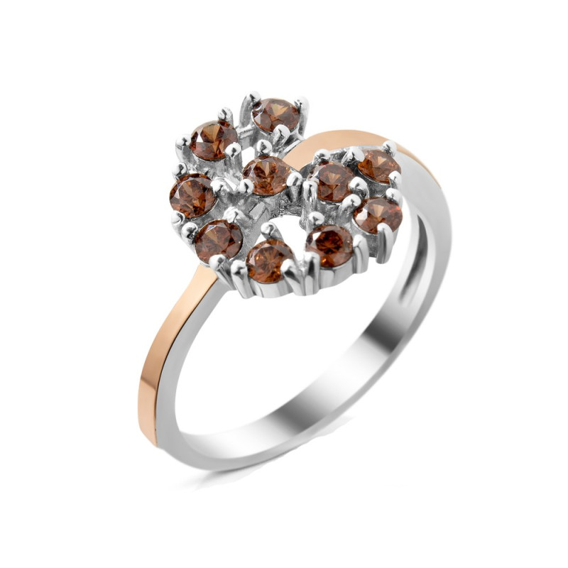 Серебряное кольцо с фианитом Grace-76