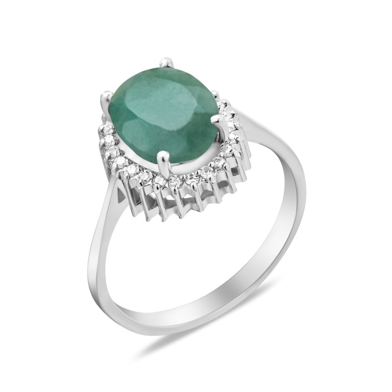 Кольцо с изумрудом 134-7110