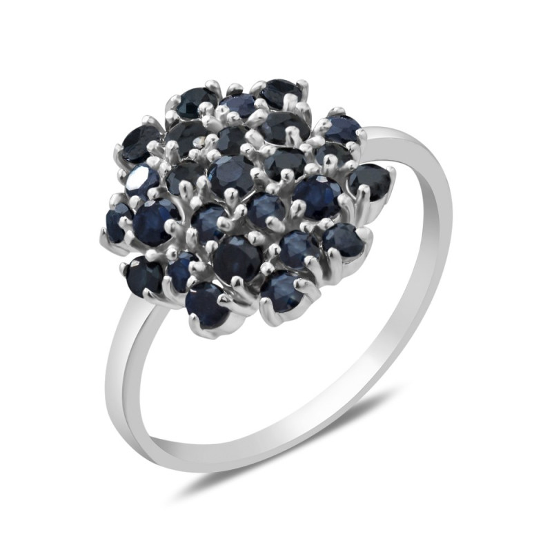 Серебряное кольцо с сапфиром 205-31