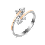 Срібна каблучка з фіанітом Manila-10