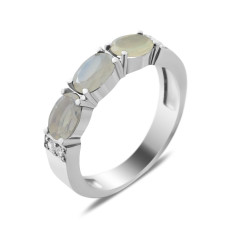 Серебряное кольцо с натуральным опалом 031-5510