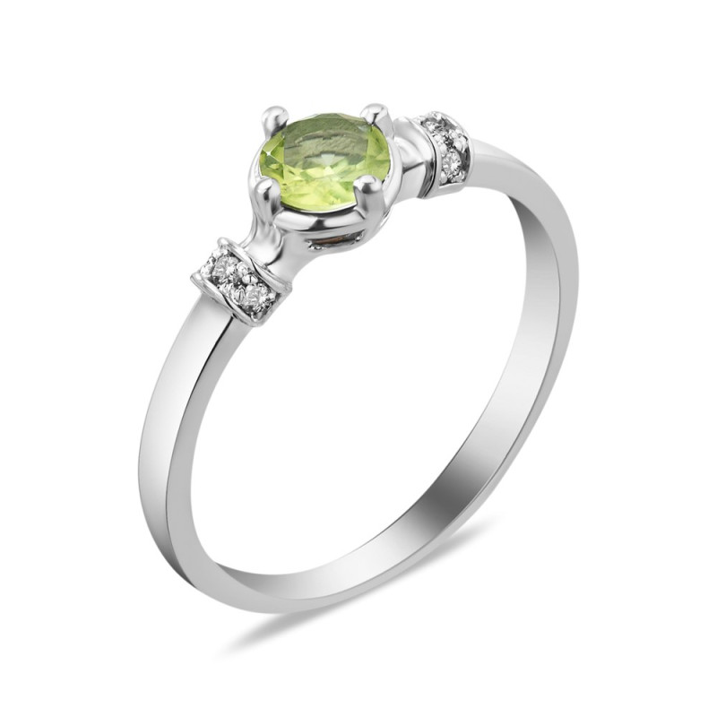 Срібна каблучка з перидотом 045-5310