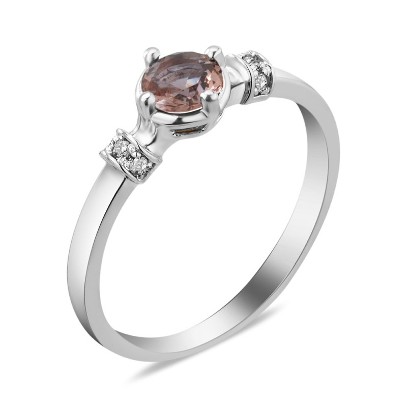 Срібна каблучка з нано султанітом 045N-8210