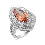 Серебряное кольцо с нано султанитом 184N-8210