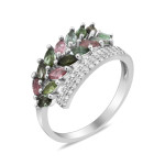 Серебряное кольцо с турмалином 199-6510