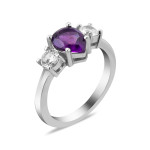 Ring with Brazilian amethyst 067-6110
