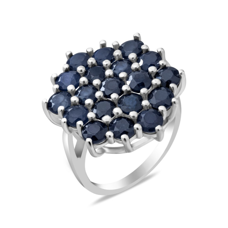 Срібна каблучка з сапфіром 179-31