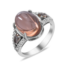 Серебряное кольцо с нано султанитом 187N-8210