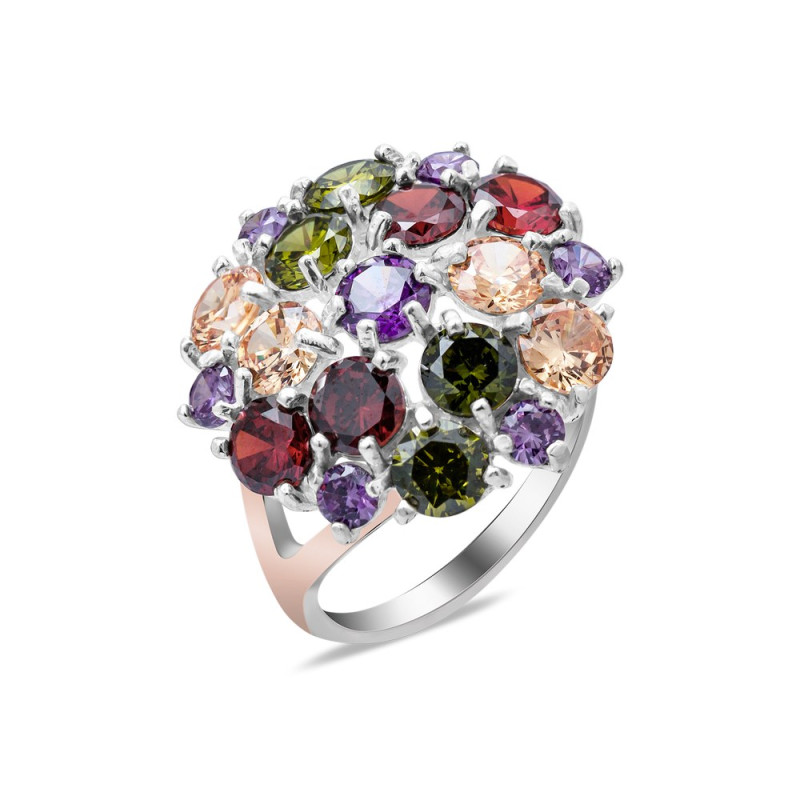 Срібна каблучка з фіанітом Brusnichka-61417453