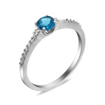 Серебряное кольцо с Лондон топазом 001-3310