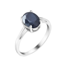Срібна каблучка з сапфіром 016-31