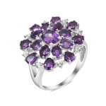Silver ring with amethyst 138-6210
