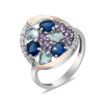 Срібна каблучка з фіанітом Aprel-31396110