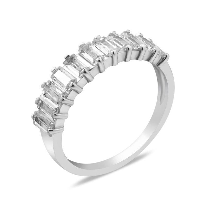 Срібна каблучка з фіанітом S134-10