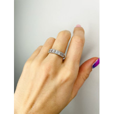 Срібна каблучка з фіанітом S134-10
