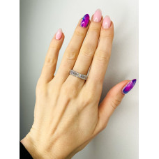 Срібна каблучка з фіанітом S134-10