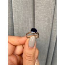 Срібна каблучка з сапфіром 003-31