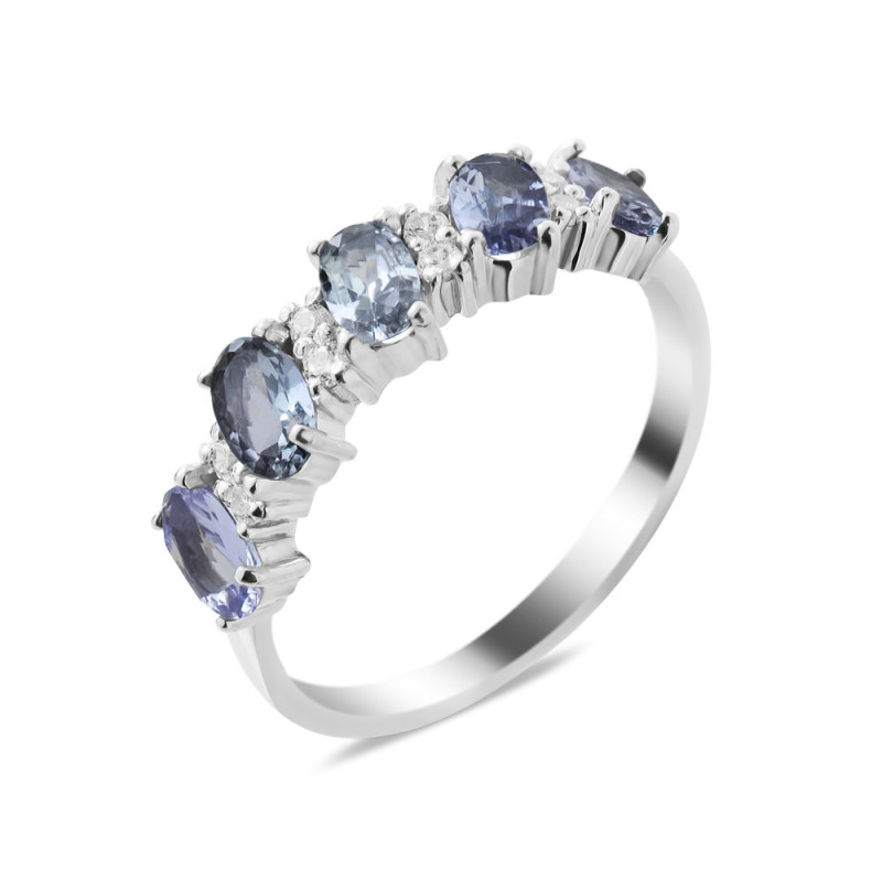 Срібна каблучка з танзанітом 030-3510