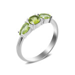Срібна каблучка з перидотом 036-53