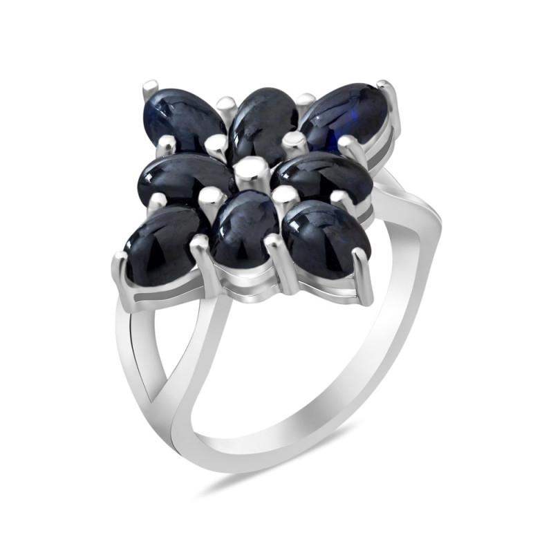 Серебряное кольцо с сапфиром 172-31