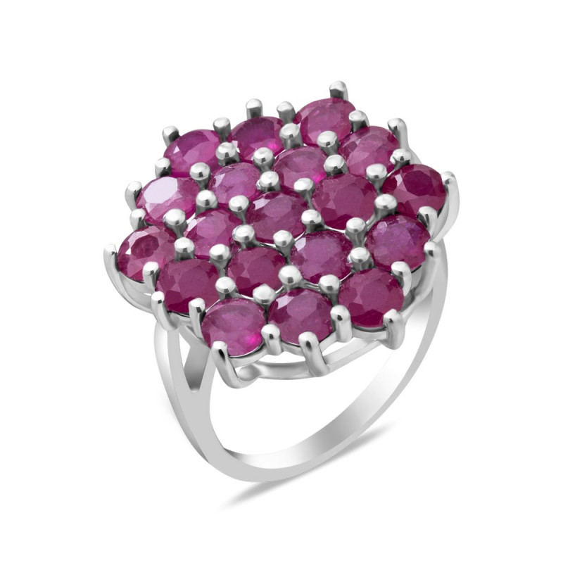 Срібна каблучка з рубіном 179-44