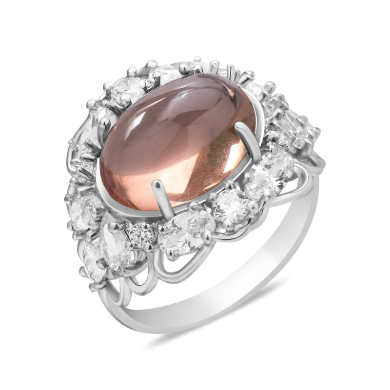 Серебряное кольцо с нано султанитом 188N-8210