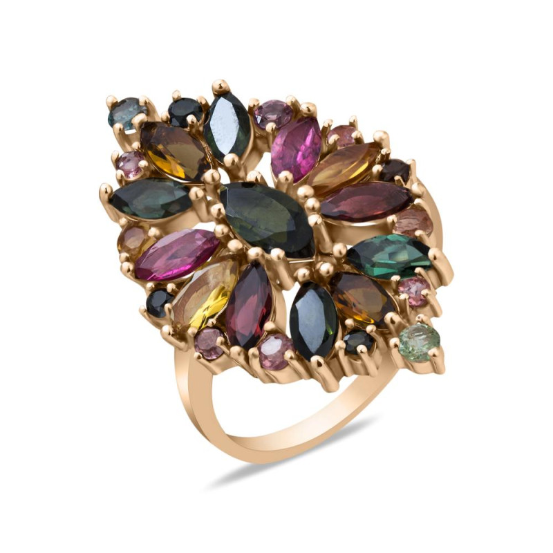 Золота каблучка з турмаліном 198G-65