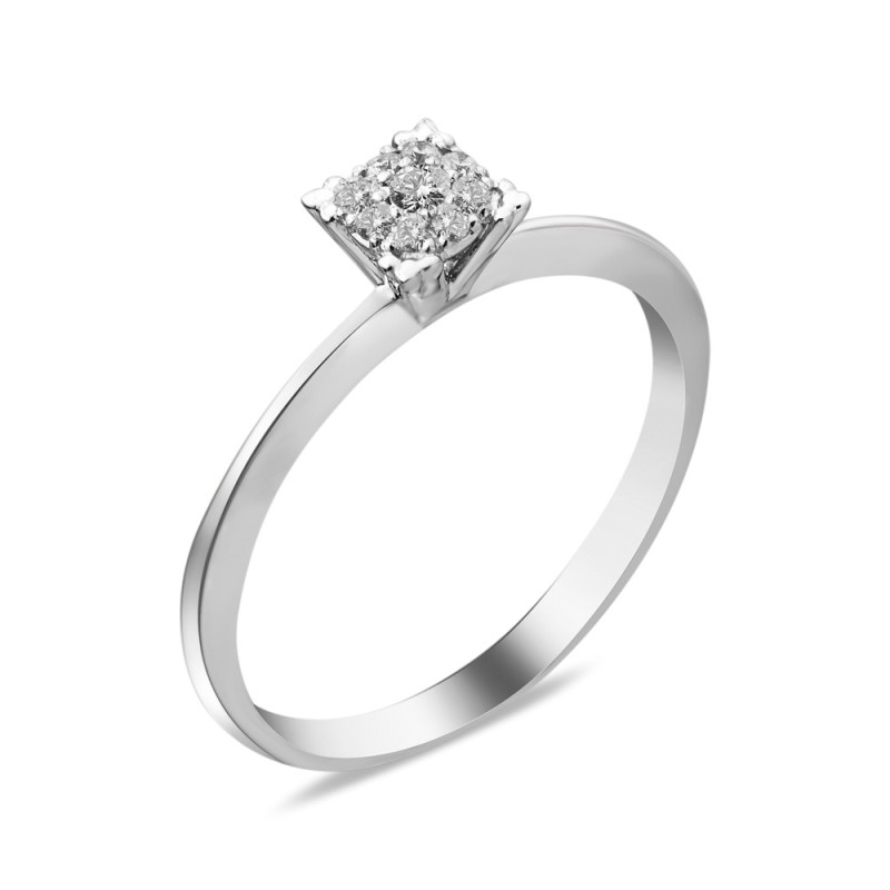 Gold ring with diamond B028G-10