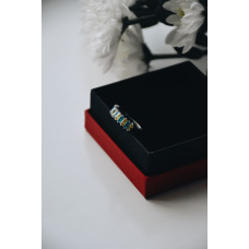 Срібна каблучка з фіанітом S134-3977