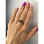 Срібна каблучка з нано султанітом 207N-82