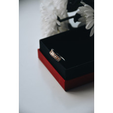 Срібна каблучка з фіанітом S134-74