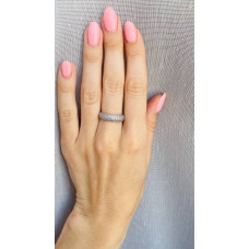 Срібна каблучка з фіанітом Siyanie-10