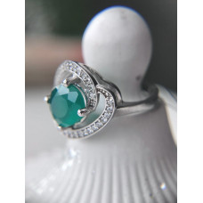 Срібна каблучка з фіанітом 049CZ-7310