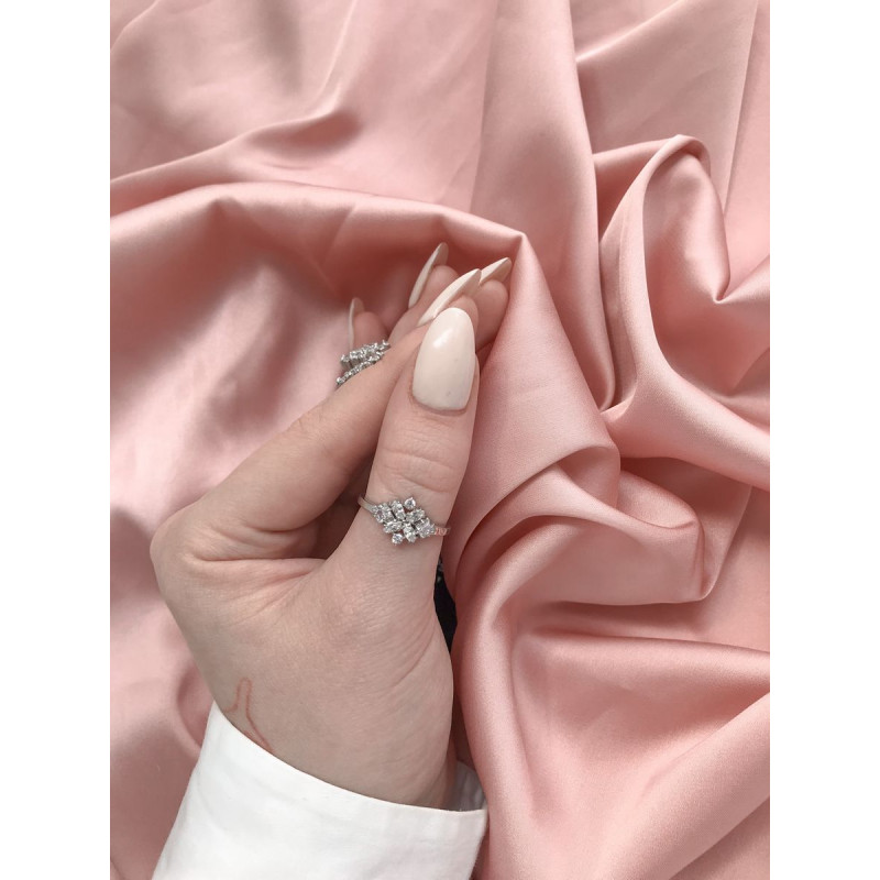 Срібна каблучка з фіанітом 150CZ-10