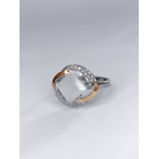 Срібна каблучка з місячним каменем та фіанітом Gemma_2-8910