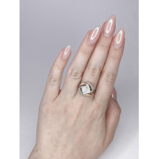 Срібна каблучка з місячним каменем та фіанітом Gemma_2-8910