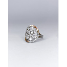 Срібна каблучка з фіанітом Aprel-10