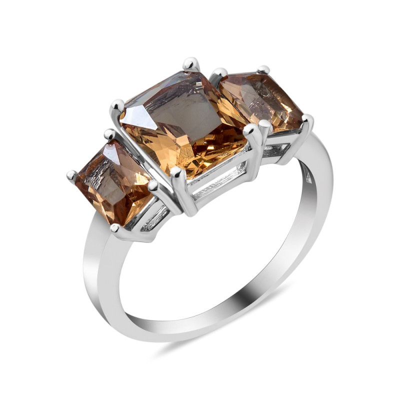 Срібна каблучка з нано султанітом 154N-82 