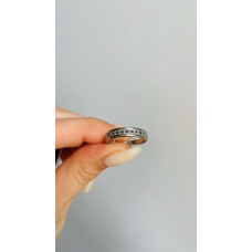 Срібна каблучка з діамантом чорним B032-20