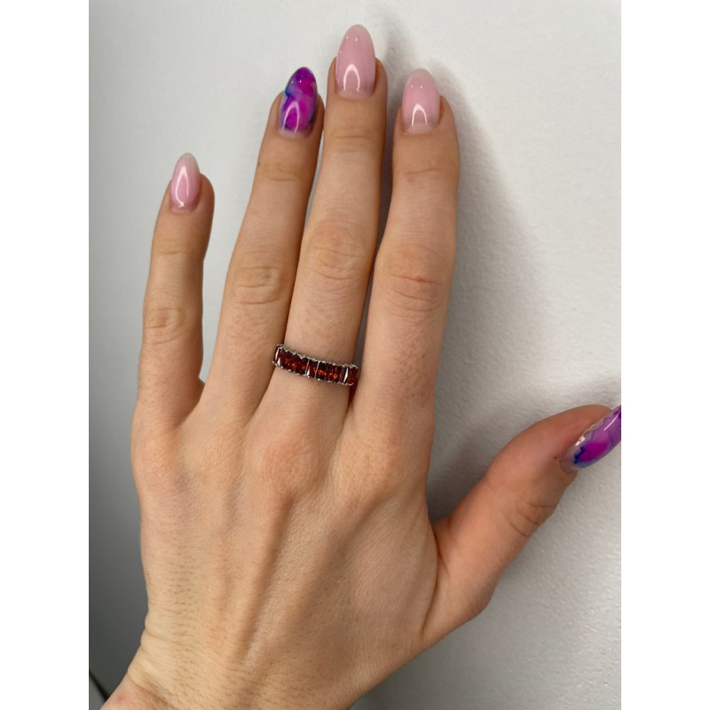 Срібна каблучка з фіанітом S134-41