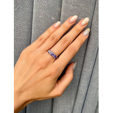Срібна каблучка з танзанітом 046-35