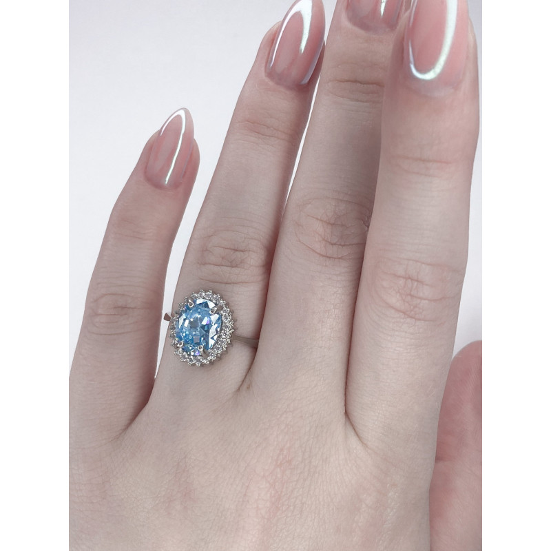 Срібна каблучка з фіанітом 134CZ-3910