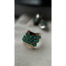 Срібна каблучка з фіанітом Laguna-73