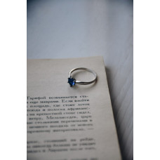 Срібна каблучка з нано свіс топазом 017N-30