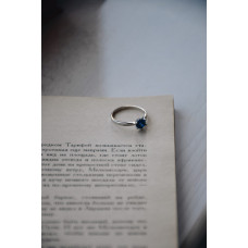 Срібна каблучка з нано свіс топазом 017N-30