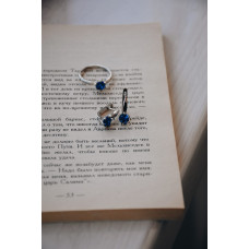 Срібна каблучка з нано свіс топазом 017N-30