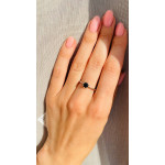 Срібна каблучка з сапфіром 047-31