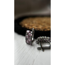 Срібні сережки з фіанітом 026CZ-4666